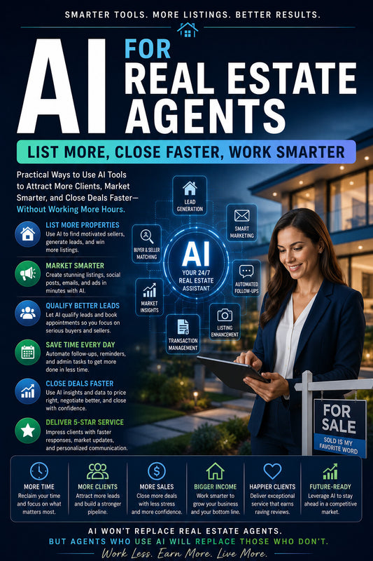 AI for Real Estate Agents: List More, Close Faster, Work Smarter